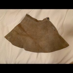 Leather American Apparel Circle Skirt